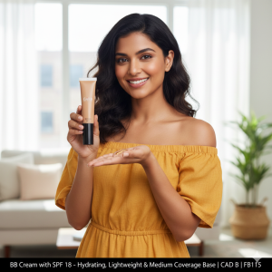 BB Cream with SPF 18 – Hydrating, Lightweight & Medium Coverage Base | CAD B | FB115