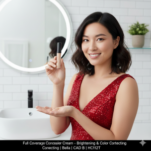 Full Coverage Concealer Cream – Brightening & Color Correcting | Bella | CAD B | HC112T