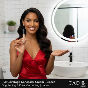 Full Coverage Concealer Cream – Brightening & Color Correcting | CAD B | HC125T