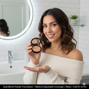 Dual Blend Powder Foundation – Matte & Adjustable Coverage | Mesa | CAD B | WD105