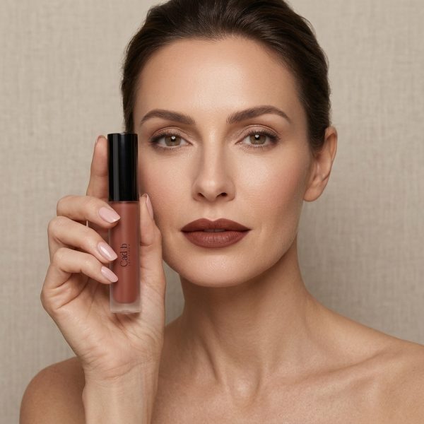 Lip Gloss Chestnut - Hydrating Sheer Brown Lip Gloss with High Shine & Shimmer Finish - Vegan, Paraben-Free | CAD B | LG14