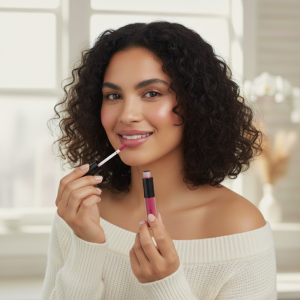 Lip Gloss Rouge – Hydrating Sheer Red Lip Gloss with High Shine & Shimmer Finish – Vegan, Paraben-Free | CAD B | LG13