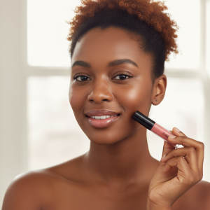 Lip Gloss Shine – Clear High-Shine Lip Gloss with Shimmer Finish for Fuller Lips – Vegan, Paraben-Free | CAD B | LG28
