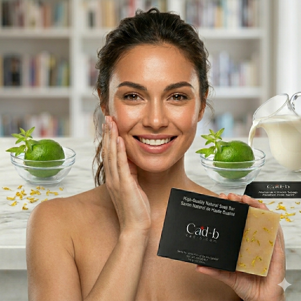 Natural Citrón Soap – Brightening Citrus Soap with Lime Essential Oil, Goat Milk & Hydrating Oils – Paraben Free | NS07 | CAD B