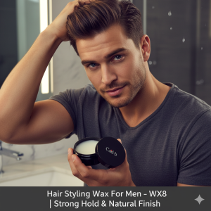 Hair Styling Wax for Men – WX8 | Medium Hold, Gloss Finish & Easy Application