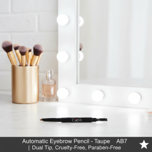 Automatic Eyebrow Pencil – Taupe – AB7 | Dual Tip, Cruelty-Free, Paraben-Free